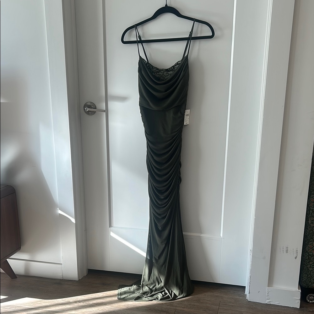 Windsor Olive Green Evening Gown